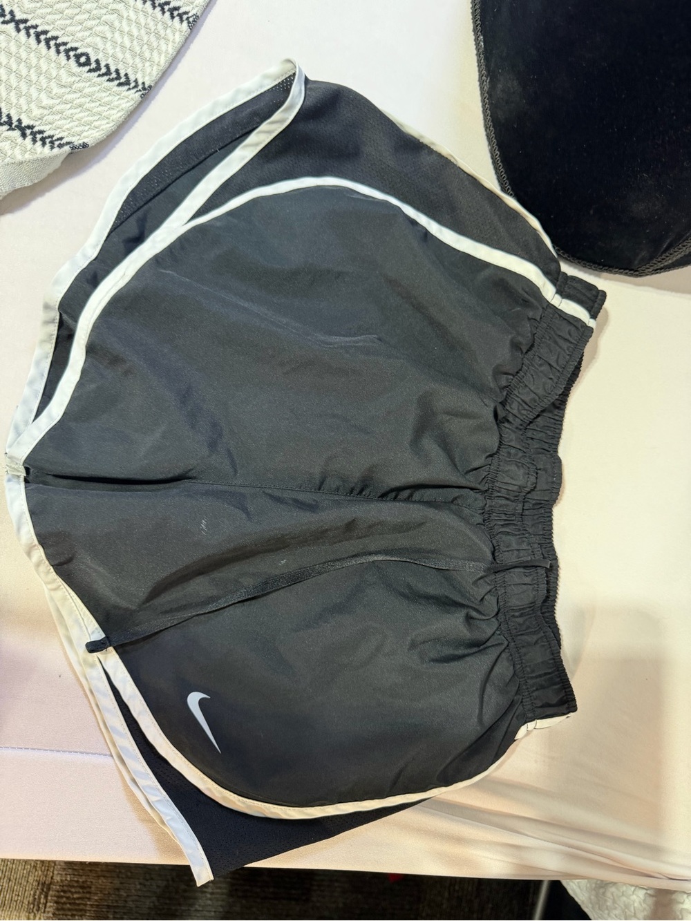 Nike Black and White Athletic Shorts